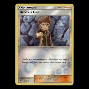 1x Brocks Grit Lot 53 Sun Moon Hidden Fates Pokemon Cards Collection Set TCG - Picture 1 of 4