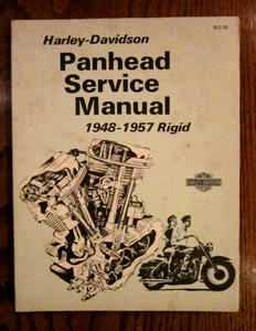Harley-Davidson Panhead Service Manual 1948-1957 Rigid - Printed 1972 VGC - Bild 1 von 12