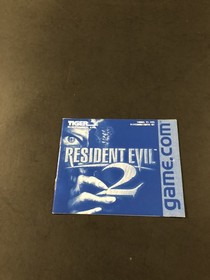 resident evil 2 gamecom Manual Only