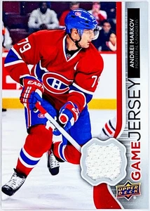 2014-15 Upper Deck UD Game Jersey Andrei Markov Patch #GJ-AM Montreal Canadiens - Picture 1 of 2