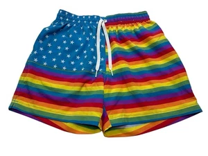 Bañador Chubbies The Love Is Love Shorties para hombre talla pequeña arco iris de 5,5" - Imagen 1 de 9