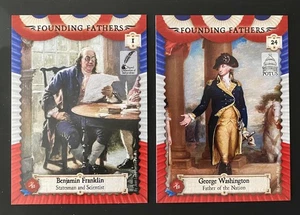 Juego base completo de autógrafos históricos de los padres fundadores 2025 - 108 cartas - Imagen 1 de 3