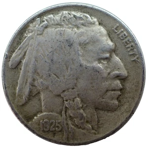 1925 Buffalo Nickel - VF - Full Horn - Picture 1 of 2
