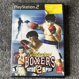 Victorious Boxers 2: Fighting Spirit PlayStation 2 PS2 Estuche Manual Obra de Arte Solo - Imagen 1 de 3