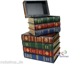 Buchattrappe Holzkasten Aufbewahrungsbox Sammelkasten Schmuckkasten Holz - Bild 1 von 3