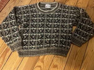 Suéter Intarsia Vintage Unisex Niños Se Adapta a 5-6 Jóvenes Abuelo Suéter Otoño Invierno - Imagen 1 de 5
