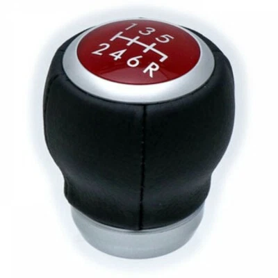 Genuine Subaru WRX STI RED Stitched Leather Gear Shift Knob 35022VA010 F/S - Image 1 of 3