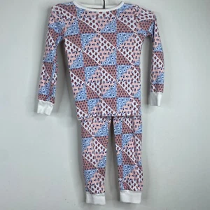 Janie and Jack Pajama Set Girls 6 Floral Patchwork Preppy Cotton Classic Easter - Picture 1 of 7