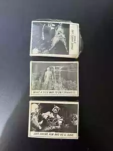 1966 Topps Monster Laffs #1-58 Kartenset Horrorfilme Witze (versiegelt) - Bild 1 von 7