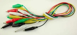 Pack 10 Cables con pinzas cocodrilo electrónica varios colores - Imagen 1 de 1