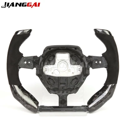 Forged Carbon Fiber Alcantara Steering Wheel For Lamborghini Huracan 14-23 - Image 1 of 4