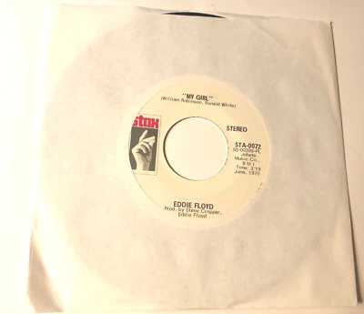 Eddie Floyd 7" Record 45 wl promo My Girl  Stereo & Mono - Image 1 of 4