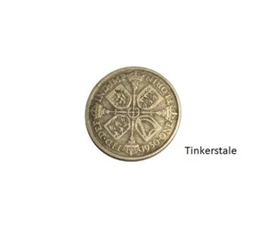 George V. Florin 1930 3. Ausgabe kreuzförmige gekrönte Zepter 2 Schilling - Bild 1 von 4