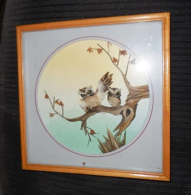 FIGURA DE BÚHO ART DECO DE COLECCIÓN MARCO DE FOTOS PLUMAS REALES DISEÑO DE BÚHO SIN RESERVA Foto 1 de 4