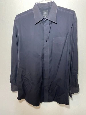 Jos A Banks Travelers Black Long Sleeved 16.5 - 34 - Image 1 of 4