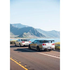 Nissan GT-R R34 Skyline High Resolution Car Poster #027 - Picture 1 of 14
