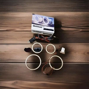 smd angel eye kit white led bmw E46 x2 95mm x2 125mm Coupe Convertible  - Picture 1 of 5