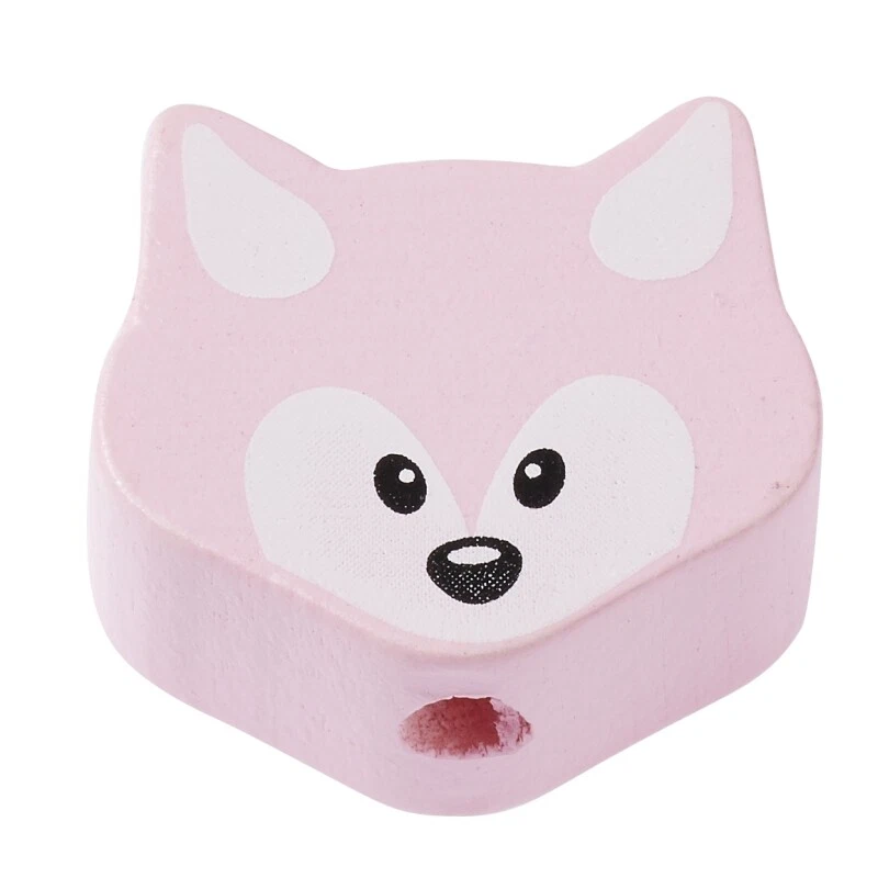 HOBBYFUN Schnulli-Fuchs 18 x 16 x 8 mm, 2 Stück, für Schnullerkette