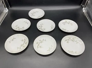 VTG Set of 7 Empress China Seyei-Japan Bamboo Garden #1552 Dessert Plates - Picture 1 of 11