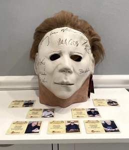 7x Autographed Michael Myers Halloween Mask w/ COAs Rare bust prop statue figure - Picture 1 of 16