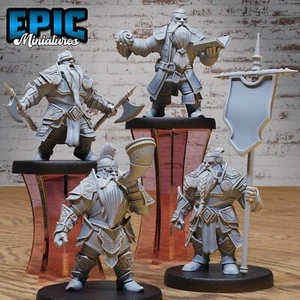 Epic Miniatures 28mm - Dwarf Army Soldiers Dungeons and Dragons DnD Miniature - Picture 1 of 10