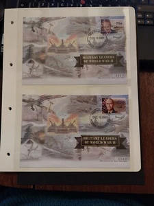 2001 Grenada-Grenadines ''Military Leaders of World War II'' FDC's x6. L/Ed - Picture 1 of 4