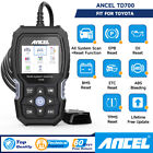 ANCEL TD700 OBD2 Scanner All System Code Reader Tool TPMS DPF Oil Fit for Toyota