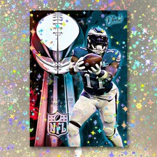 A. J. Brown Holographic Final Showdown Sketch Card Limited 1/5 Dr. Dunk Signed