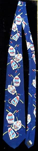 MR Atomic ROBOT 54'' NECK TIE Kitahara TIN TOYS CLUB MUSEUM  ~COSMIC ARTIFACT - Picture 1 of 4