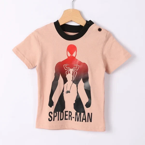 Camiseta gráfica masculina Marvel Spider-Man algodão manga curta roxa nova com etiquetas - Imagem 1 de 1