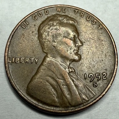 1952-S Lincoln Wheat Cent - Image 1 of 3