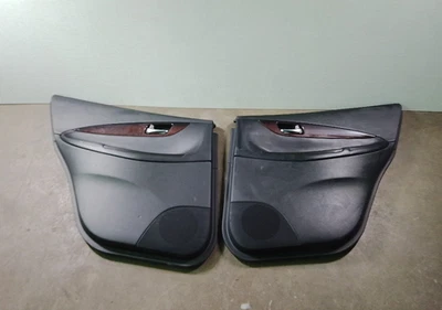 Par de paneles de moldura de puerta trasera izquierda y derecha Infiniti QX50 16-17 negro OEM 829015UB0B Foto 1 de 4