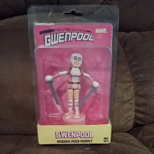 Entertainment Earth Gwenpool Wooden Push Puppet 2017 Deadpool Gwen Stacy - Picture 1 of 7