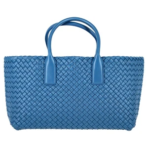 Bottega Veneta Small Cabat Tote in Blue Lambskin Leather - Picture 1 of 11