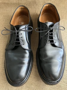 RARE Alden 93911Y Cigar Shell Cordovan Plain Toe Derby Shoes Size US 9 C\E - Picture 1 of 11