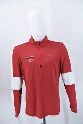 Seattle Rock & Roll Marathon 2014 Brooks Embroidered 1/4 Zip Track Shirt Mens L - Image 1 of 4