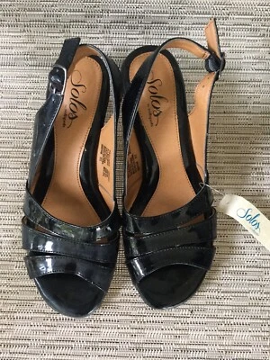 Soft Spots Neima Slingback Sandal, Women’s Size 6.5M, Black   - image 1 of 4