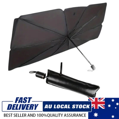Car Windshield Sunshade Umbrella Front Window Visor Sun Shade Cover Black-Large - image 1 of 4