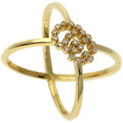 Gucci Ring GG laufender Diamant #16 K18 Gelbgold