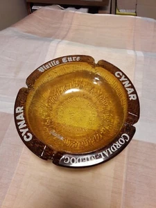 grosses glas Aschenbecher Aperitif Cynar Werbung durchmesser21 cm seten - Bild 1 von 7