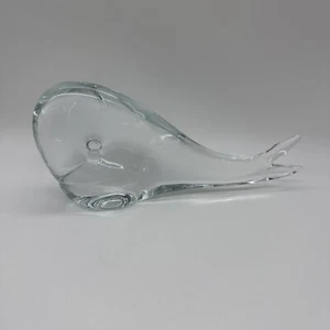 FM Ronneby Sweden Art Glass Large Whale - 10.5" Artist signed FM Ronneby B878 - Picture 1 of 14