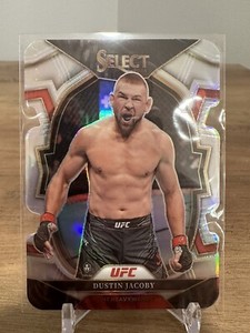 2023 Panini UFC Select Dustin Jacoby Silver Holo Die Cut