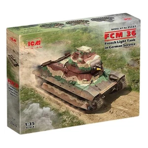 French Light Tank in German Service FCM36 ICM 35337 Plastic model kit Scale 1/35 - Picture 1 of 10