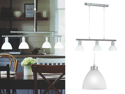 LED Beleuchtung Kücheninsel über Küchentheke moderne Glas Küchenlampen hängend - Bild 1 von 4