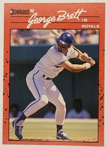George Brett 1990 Donruss #144 Kansas City Royals Hall Of Fame Infielder & Star 