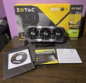 ZOTAC GeForce GTX 1080 Ti Amp Extreme Core Edition 11GB - For Parts - Photo 1/8
