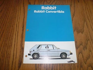 1981 VW  Volkswagen Rabbit Convertible Sales Brochure - Picture 1 of 7