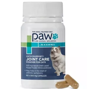 PAW Blackmores Osteosupport Cats 60 Joint Care Powder Treat Arthritis Vitamin - Picture 1 of 7