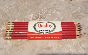 A Dozen Sharpened Scott Colored Pencils 469 Carmine Red (12) Drawing Art USA - Picture 1 of 5