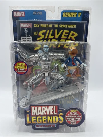 Marvel Legends Silver Surfer & Howard The Duck Figure Series 5 Toy Biz 2003 NEW Cover